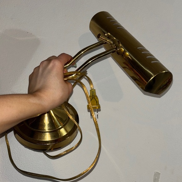 Vintage brass bankers lamp - Picture 1 of 6